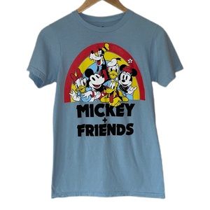 Disney Mickey Mouse and Friends Rainbow Colorful Tee